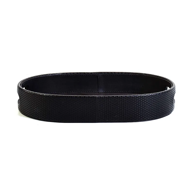 Tishue Faux Leather Serving Tray (Black) - Set Of Two media 3