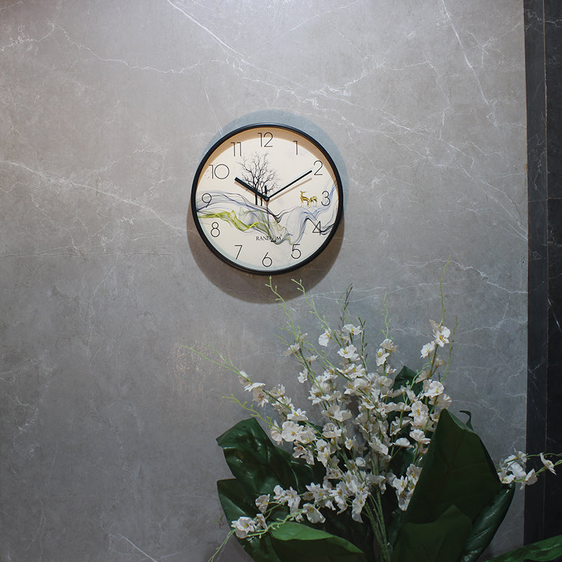 Brush Strokes Wall Clock