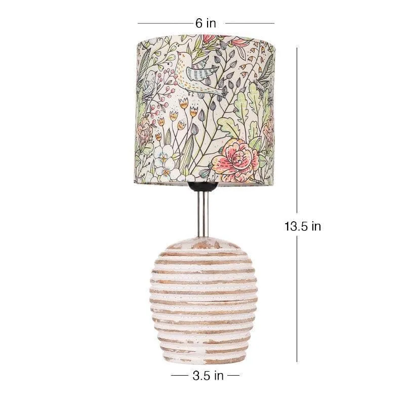 Ethnic Flair Dome Fabric Table Lamp - Multicolor media 5