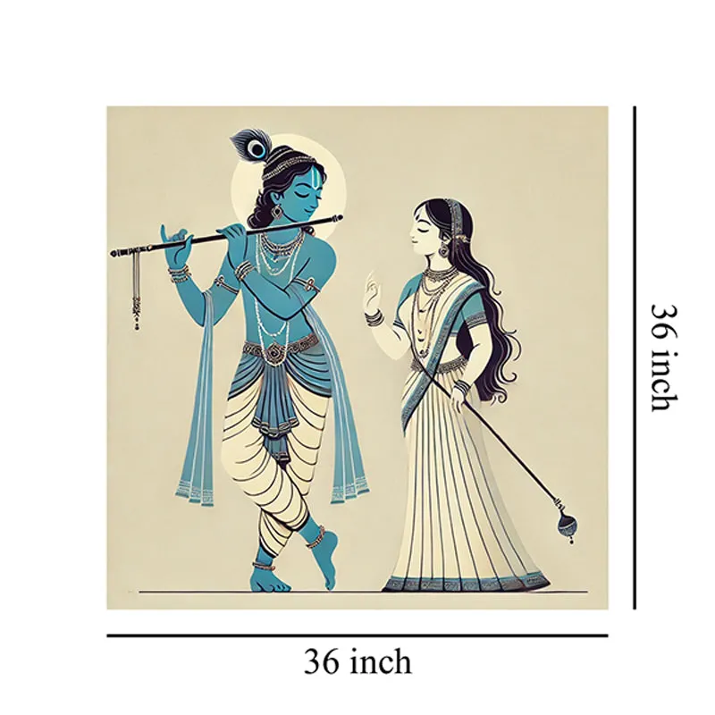 Radhika Gopi Wall Painting media 7