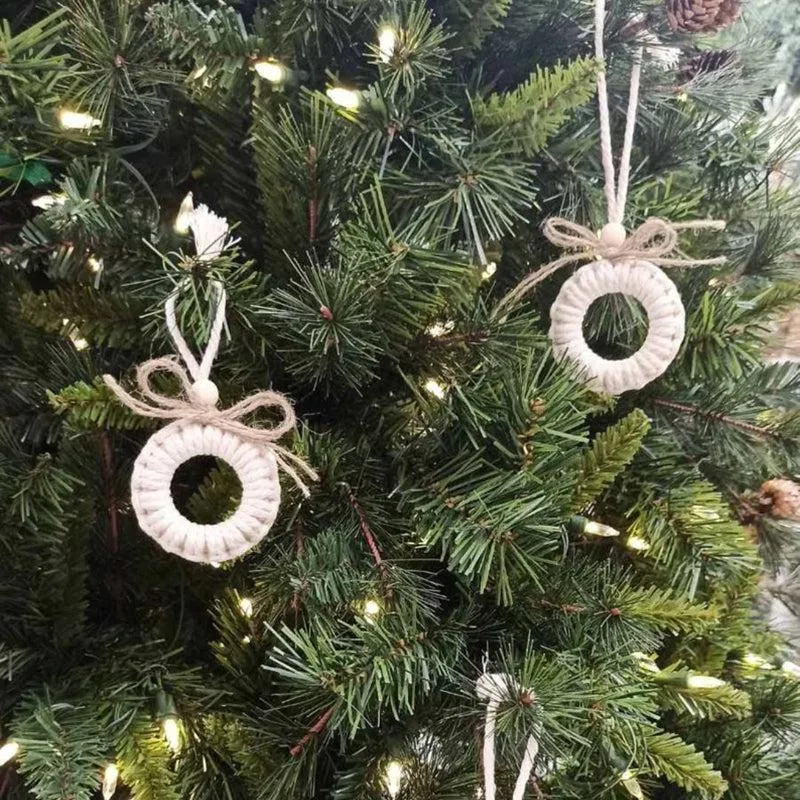 Winter Whimsies Macrame Christmas Ornament - Set Of Five media 3