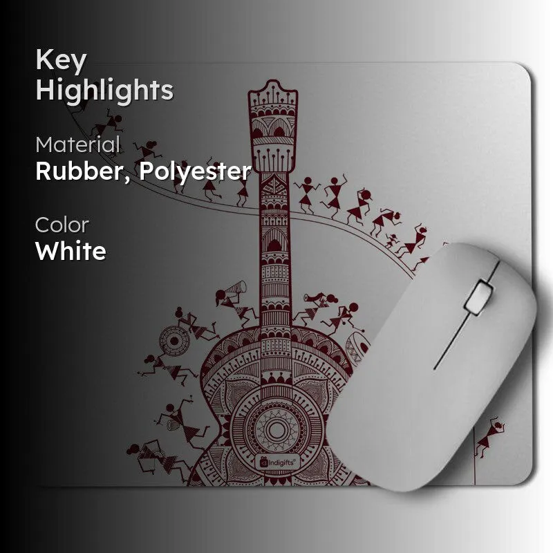 Wali Music Strings Mouse Pad - White media 2
