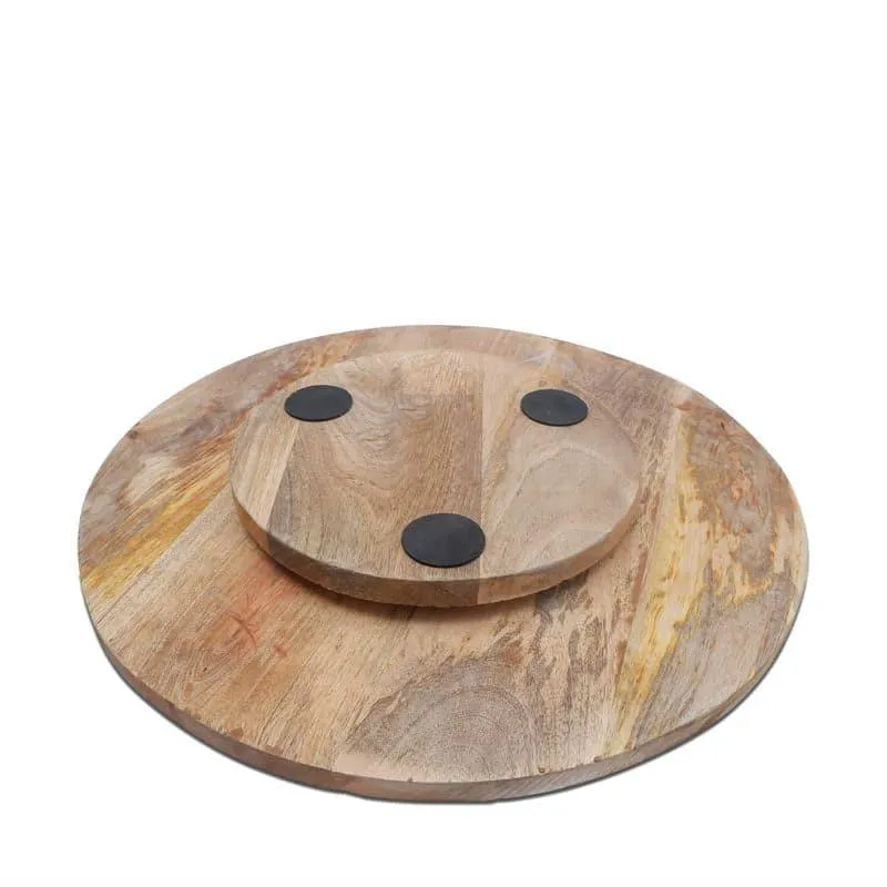 Regal Etched Wood Lazy Susan media 5