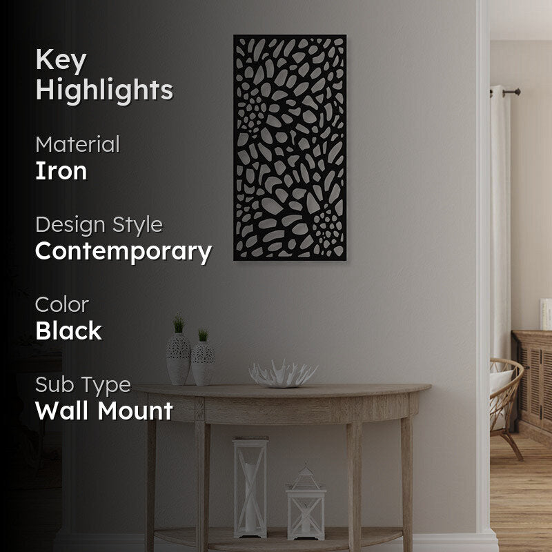 Petal Panel Iron Wall Accent media 2