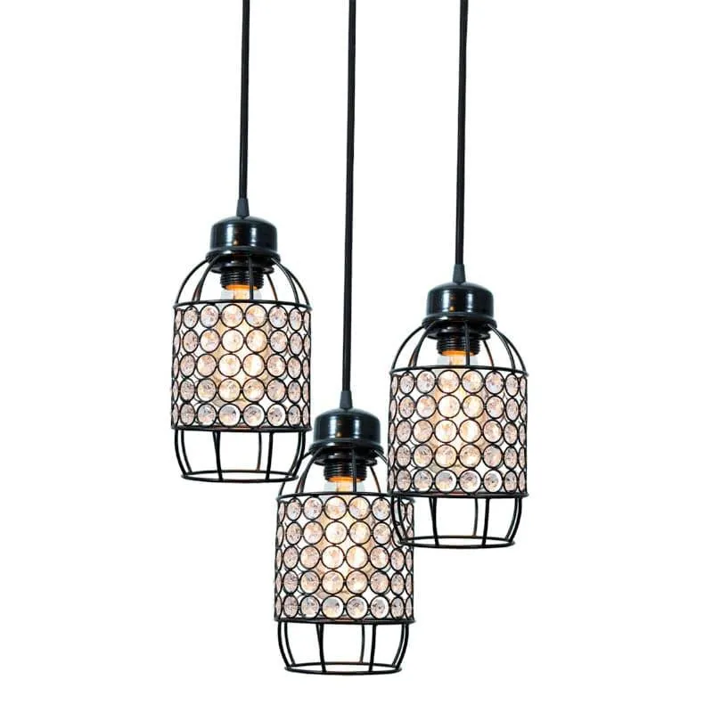 Celine Cluster Pendant Lamp - Black media 4