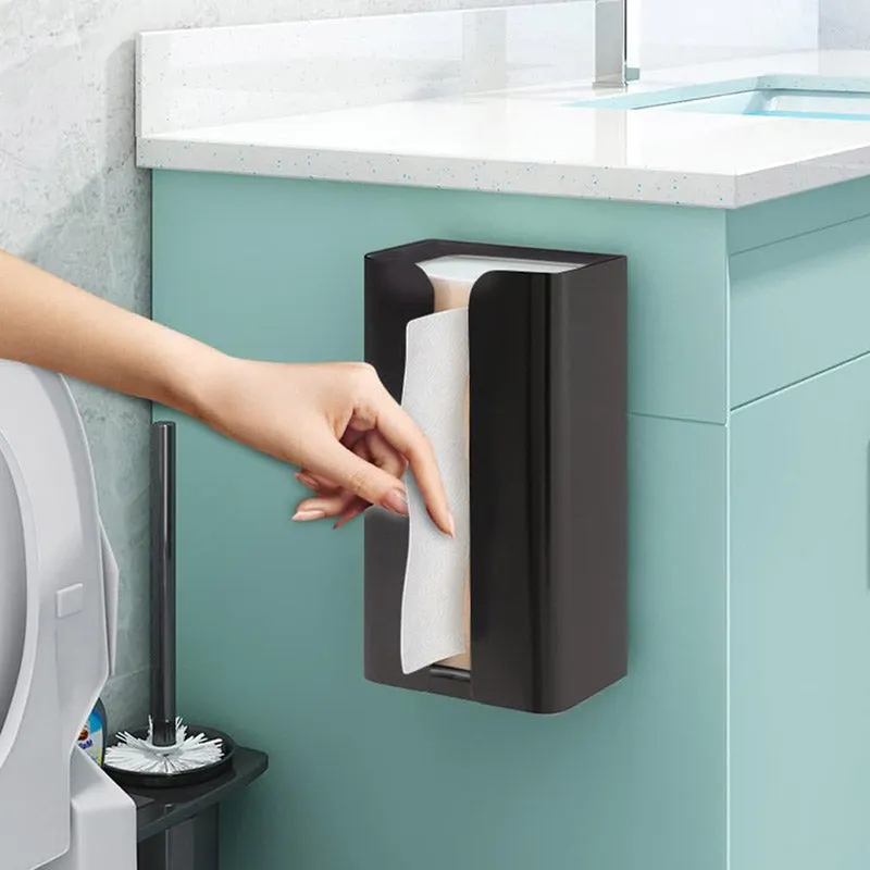 Firro Carbon Steel Wall-Mounted Tissue Dispenser - Black media 4