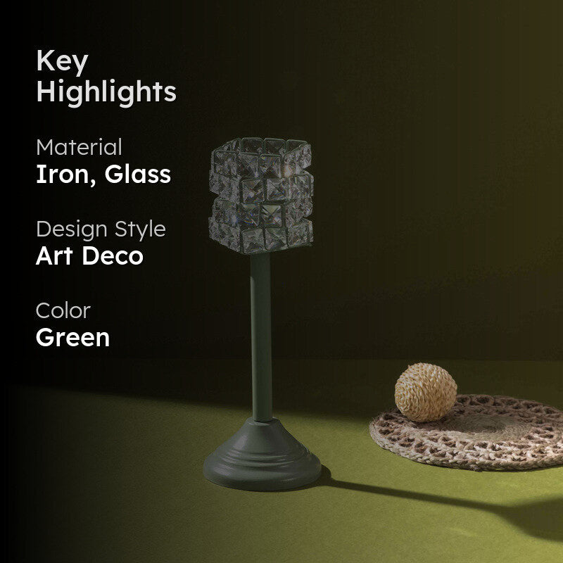 Luxe Prism Candle Holder (Green) - Set Of Two media 2