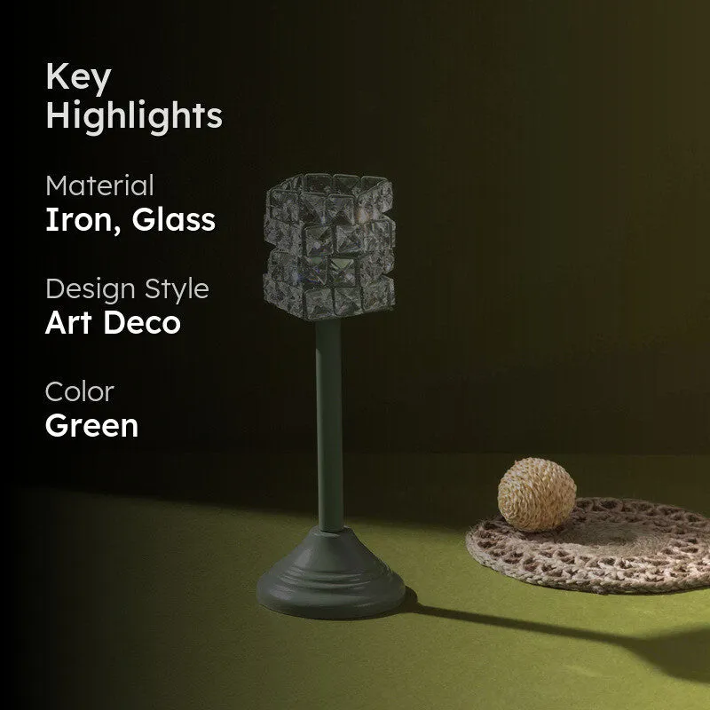 Luxe Prism Candle Holder (Green) - Set Of Two media 2