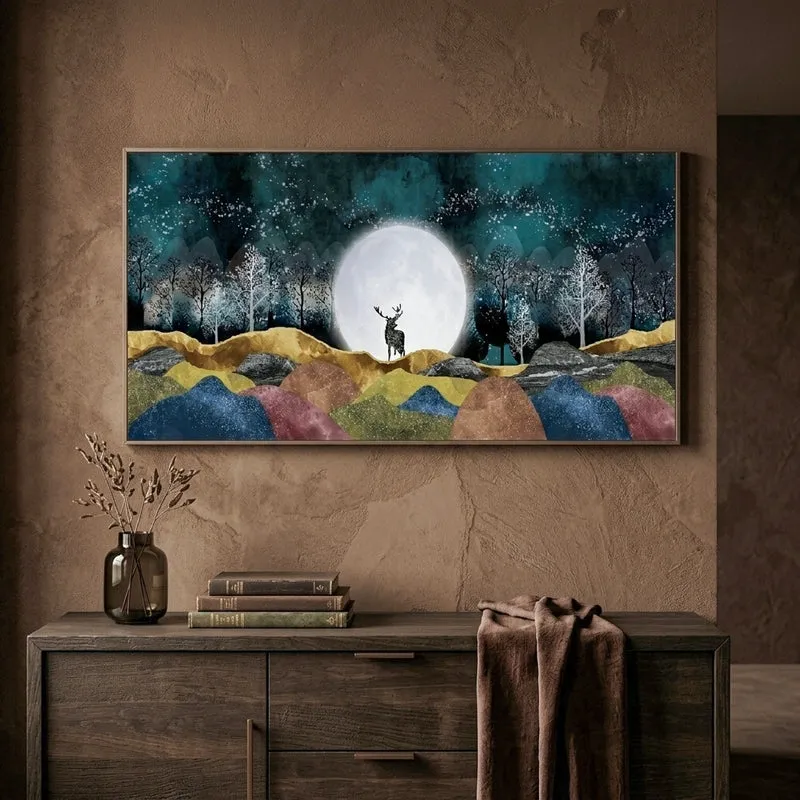 Midnight Meadow Canvas Wall Painting media 3