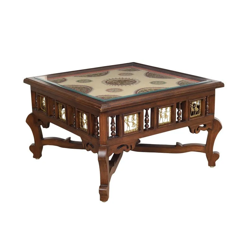 Vaari Teak Wood Center Table media 3