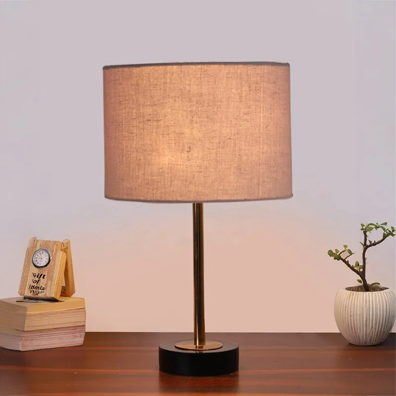 Cotin I Rodin Wooden Table Lamp - Grey,Gold,Black media 2
