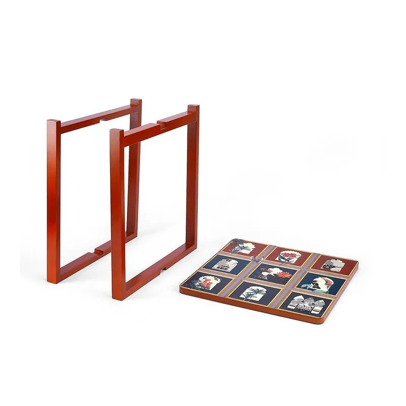 India Circus Wood Fluttering Square Side Table media 7