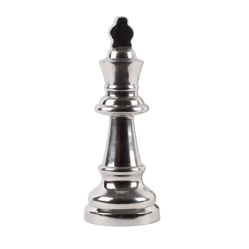 Chess Charm King & Queen Showpiece - Silver media 5