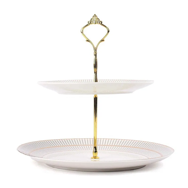 Heritage Charm Cake Stand - White,Grey media 4