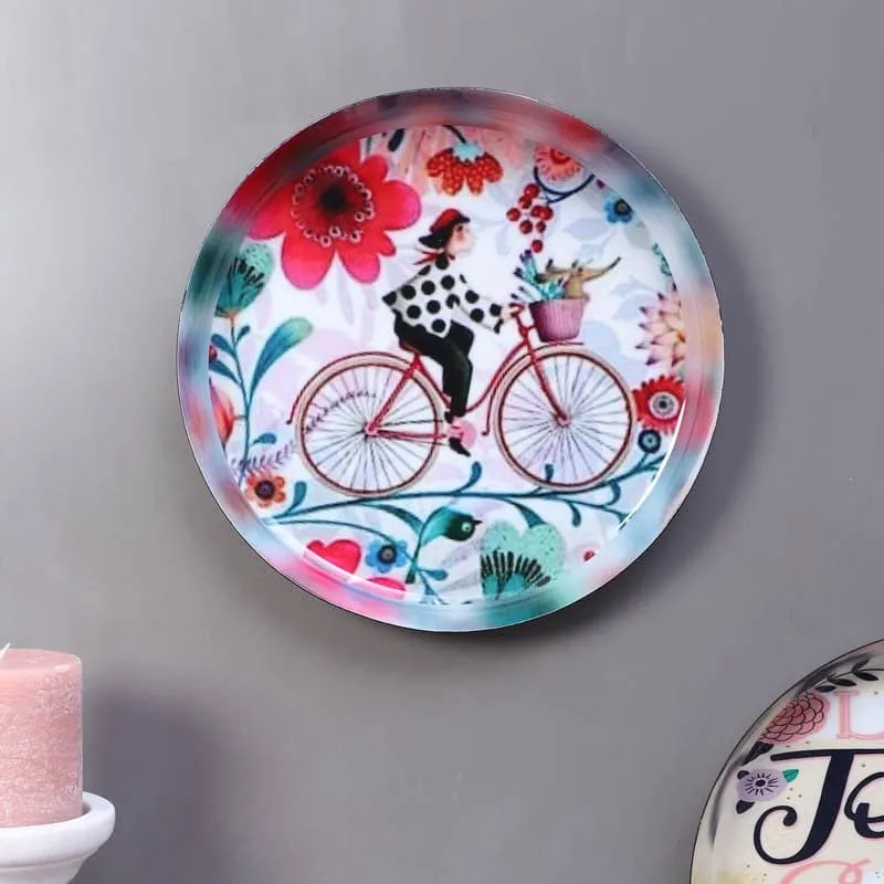 Bicycle Journey Wall Plate - Set Of Two media 3