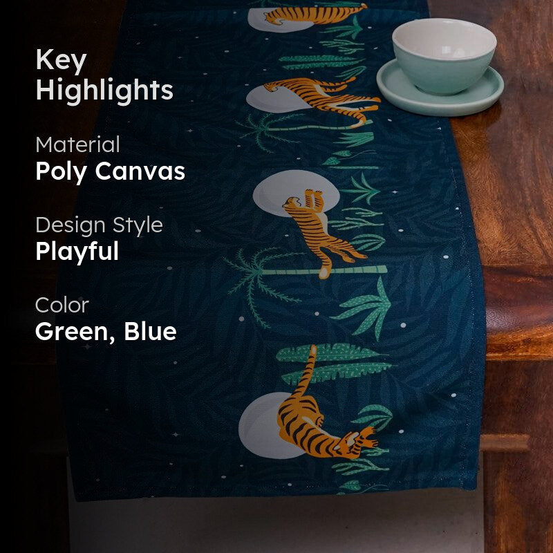 Lunar Wilderness Poly Canvas Table Runner media 2