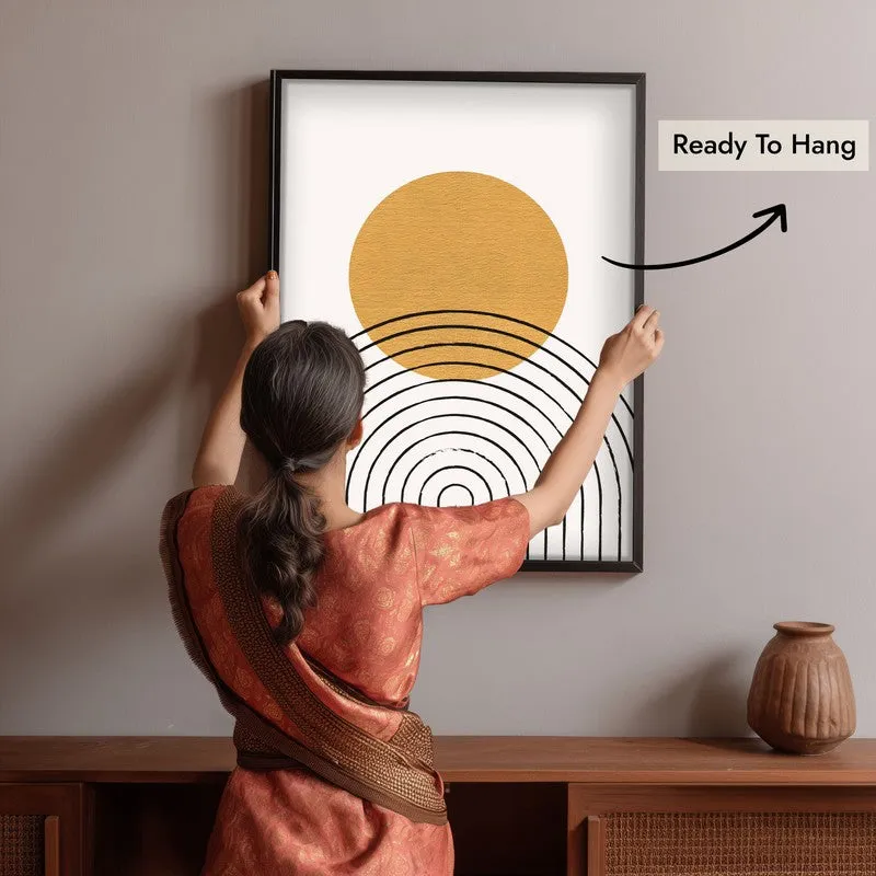 Radiant Balance Canvas Wall Painting With Black Frame media 6