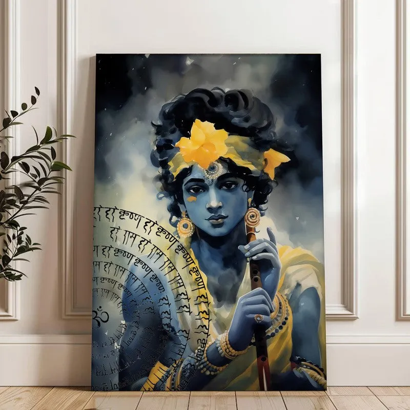 Pensive Krishna Wall Art media 3