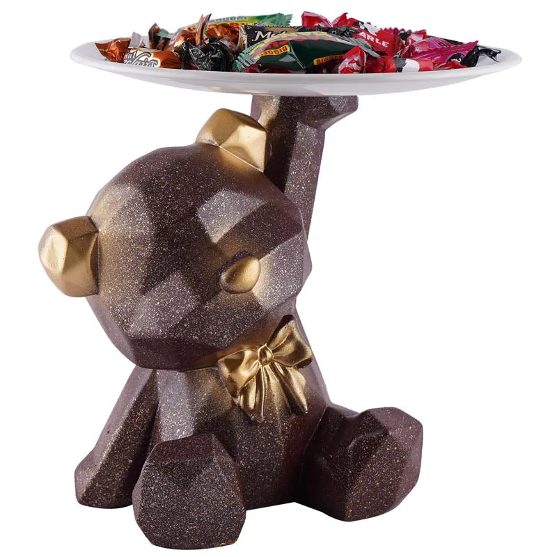 Baloo Bear Painted Polyresin Show Piece - Brown media 4