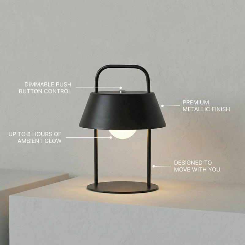 Fig Living Porto Metal Table Lamp - Black media 9