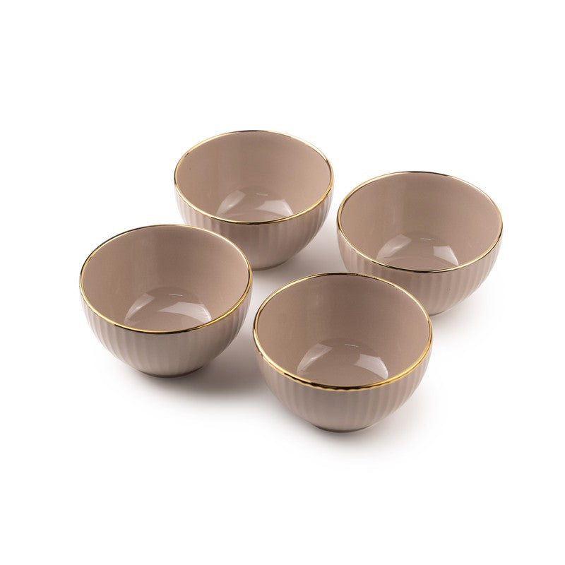 Ornella Soup Bowls (Peach,350 mL Each) - Set Of Four media 6