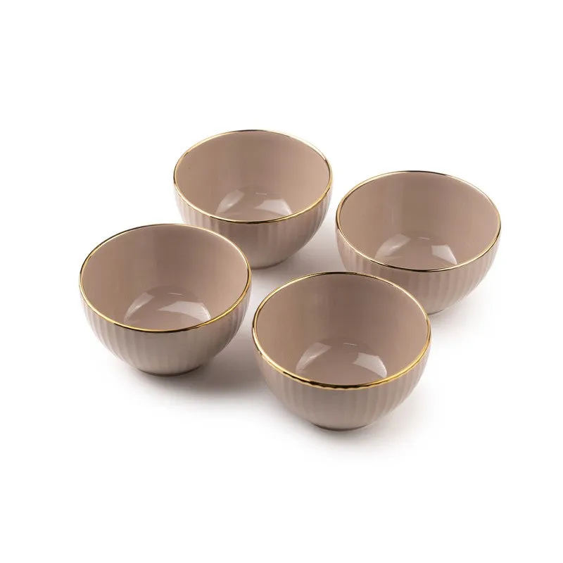 Ornella Soup Bowls (Peach,350 mL Each) - Set Of Four media 6