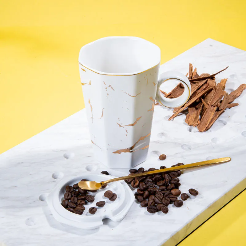 Goldira Glory Coffee Mug (White) - 400 mL media 3