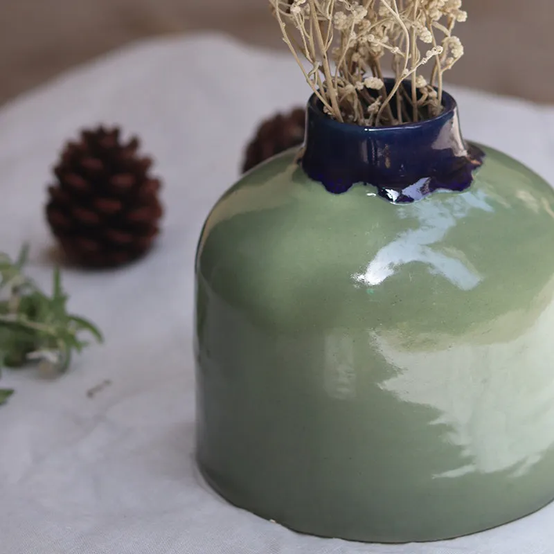 Cinzia Ceramic Vase - Green media 5