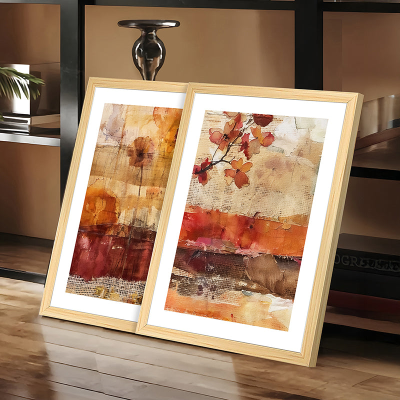 Muted Landscapes Wall Art With Frame - Set Of Two media 6