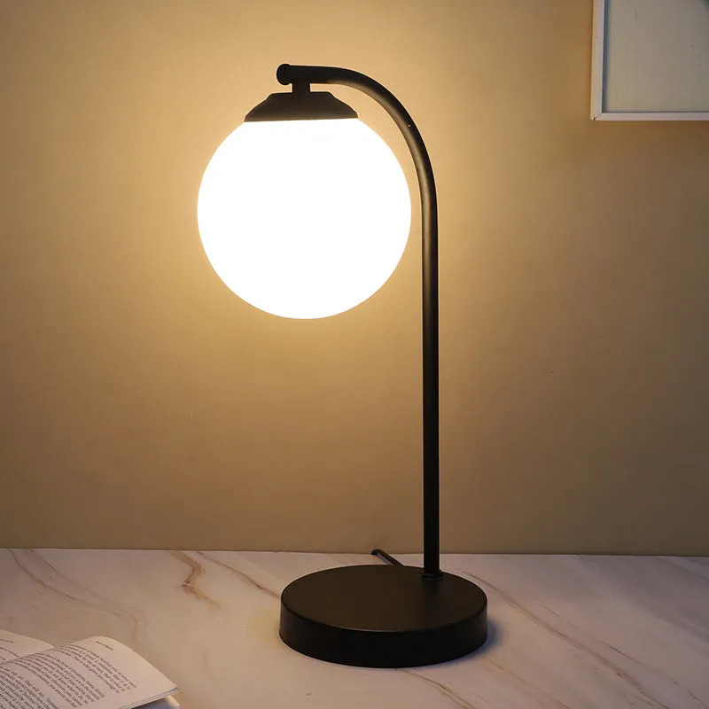 Piccolo Solid Iron Moon LED Table Lamp - White,Black media 4