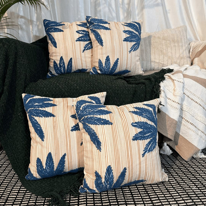 Leaves Cushion Cover - Set Of Four