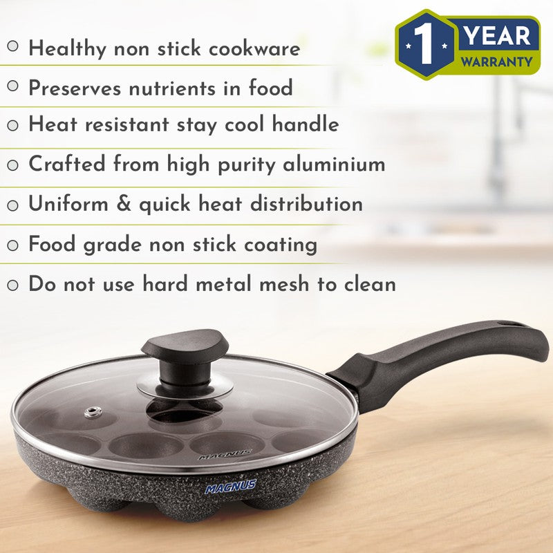 SmoothCook Classic Non-Stick Paniyaram Pan With Lid media 9