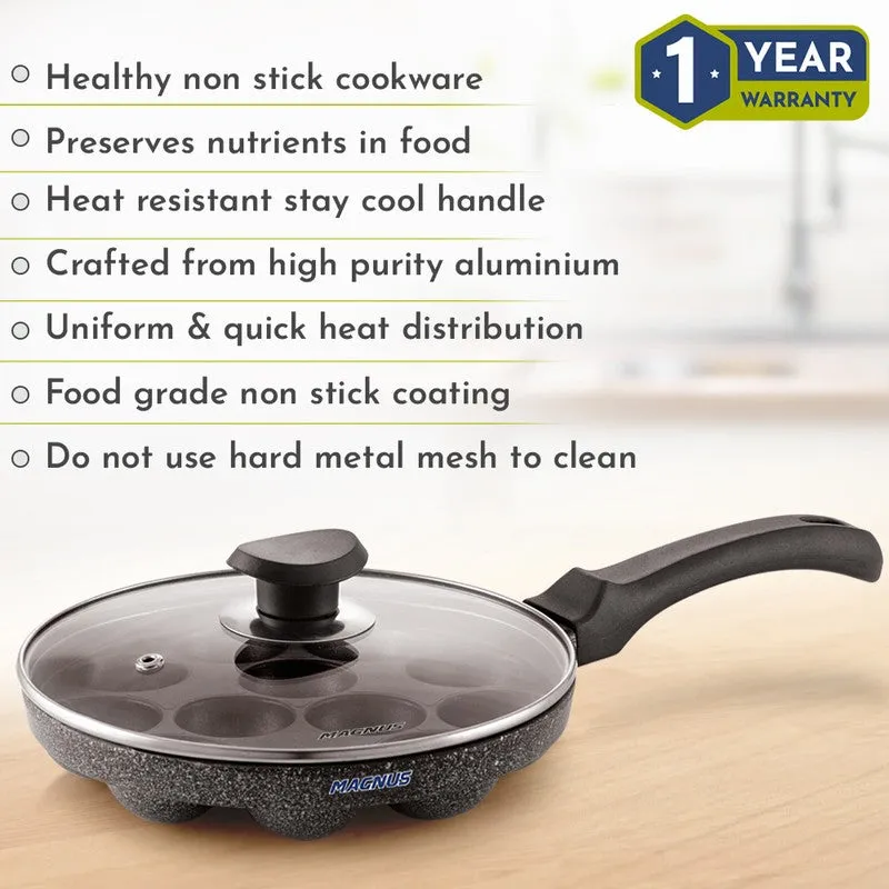 SmoothCook Classic Non-Stick Paniyaram Pan With Lid media 9