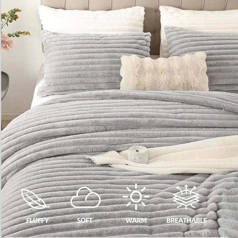 Pure Drape Comfort (Grey) Bedding Set - Four Piece Set media 9