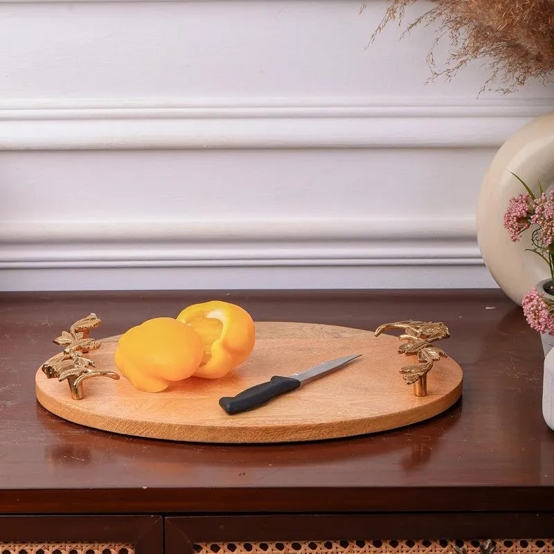 Elys Aura Mango Wood Platter media 1