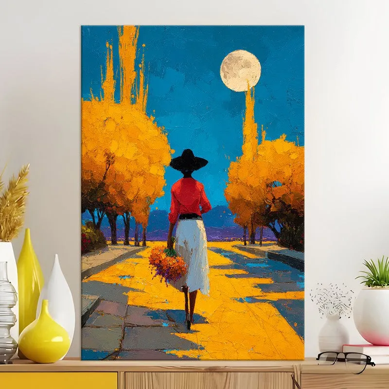 Golden Path Serenity Canvas Wall Art media 5