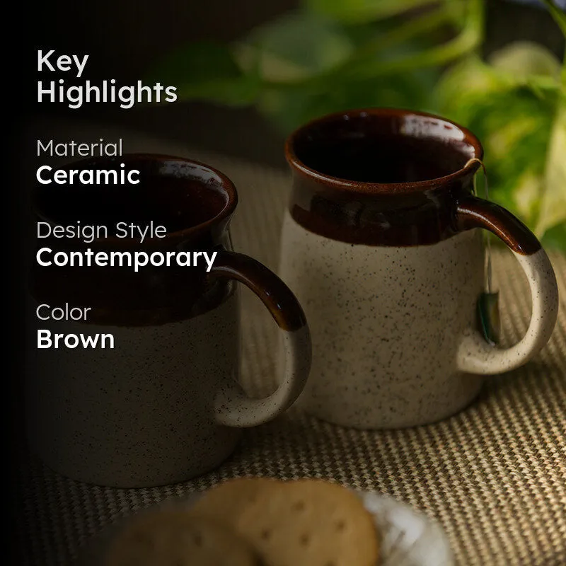 Marlowe Ceramic Coffee Mug (320 mL Each) - Set of Two media 2