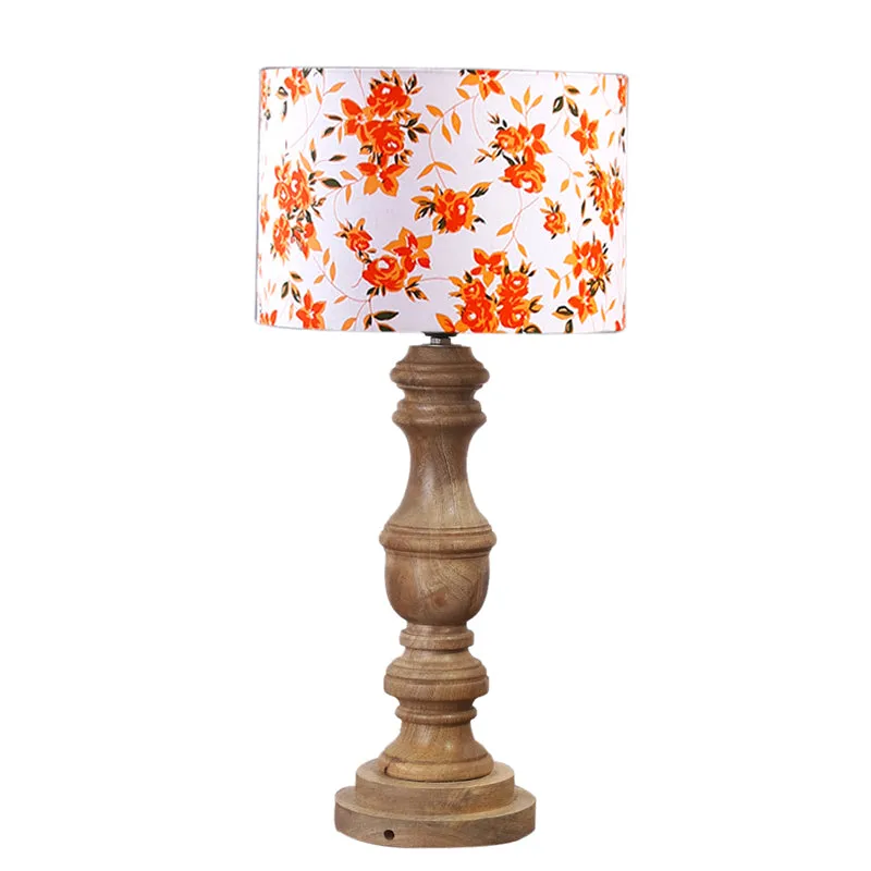 Fleur Wooden Table Lamp - Multicolor media 6