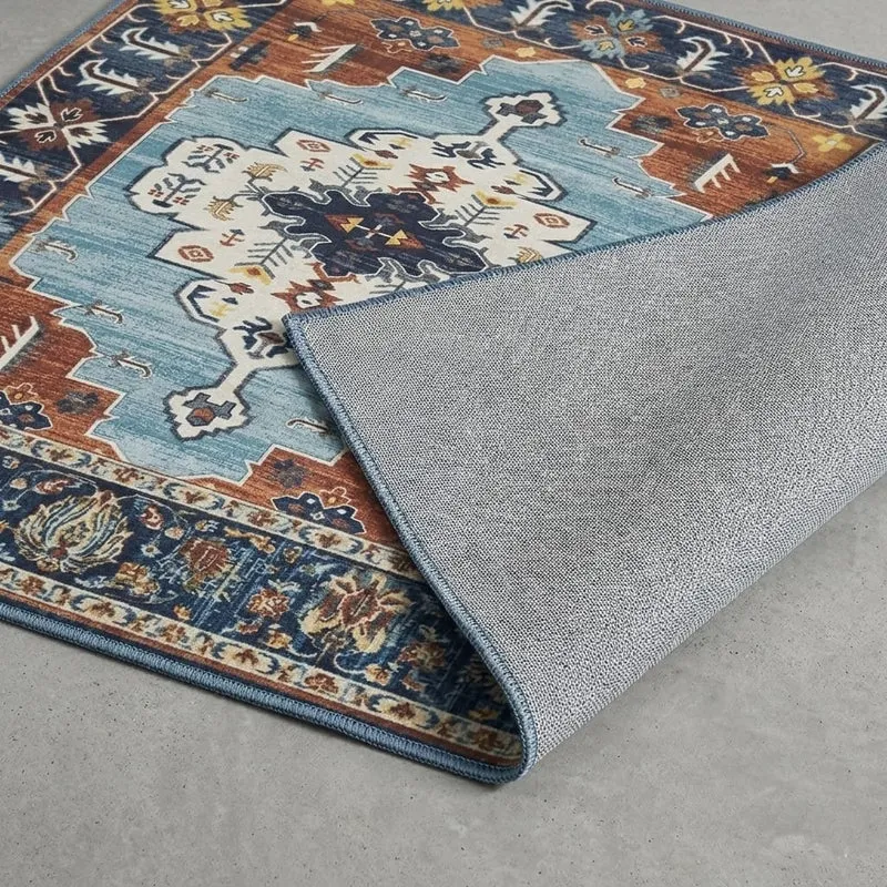 Persian Mirage Velvet Rectangle Anti-Skid Carpet media 5