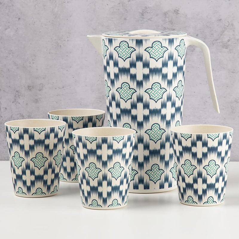 India Circus Amaranth Jug & Glass Set (1500 mL/350 mL) - Five Piece Set media 4