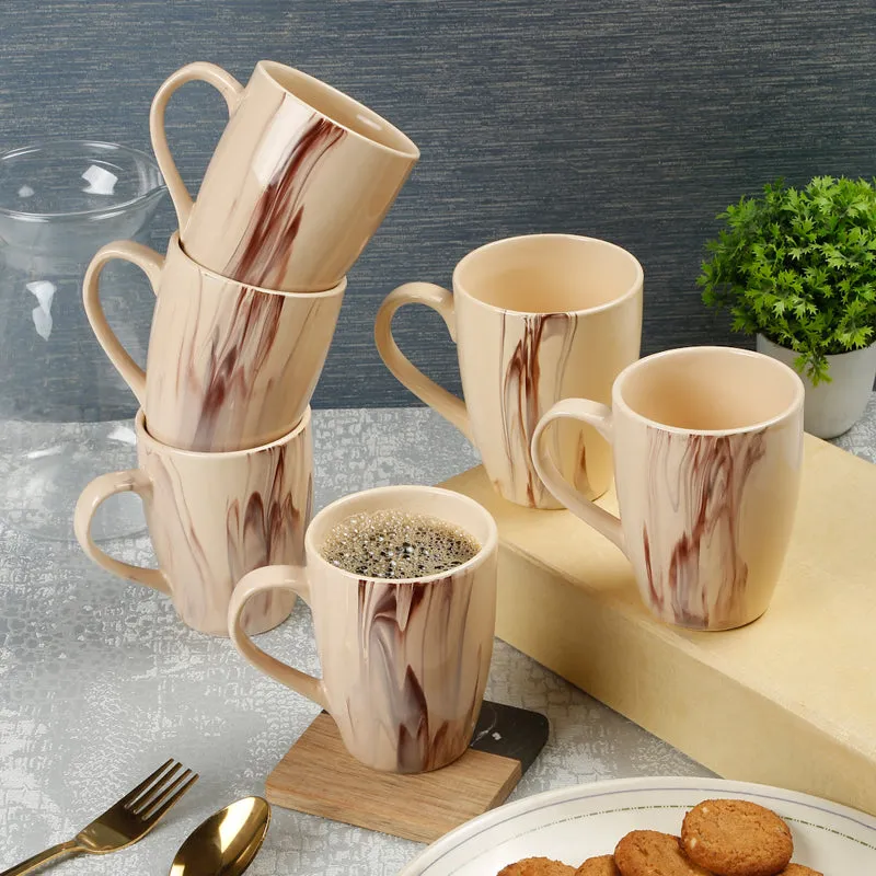 Cosmic Ceramic,Stoneware Coffee Mug (300 mL Each) - Set Of Six media 1