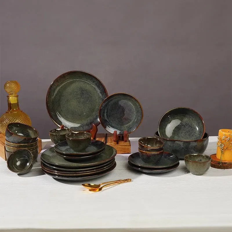 Elmina Handmade Dinner Set - 54 Piece Set media 3