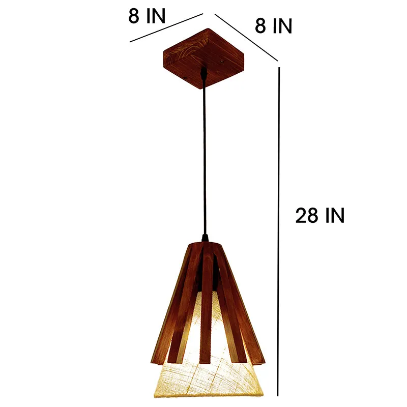 Liora Single Wooden Ceiling Lamp media 6