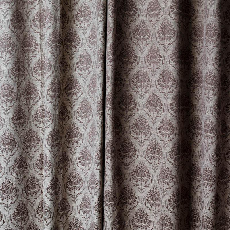 European Baroque Floral Single Curtain (Brown) media 3