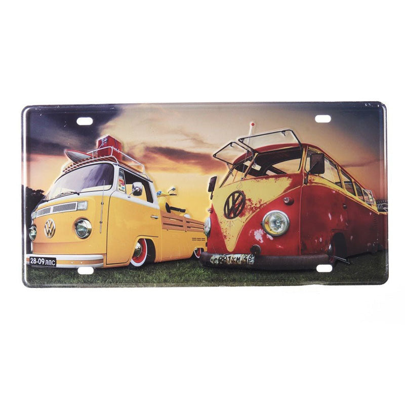 Volkswagen Bus Sign Plate Metal Wall Accent media 6