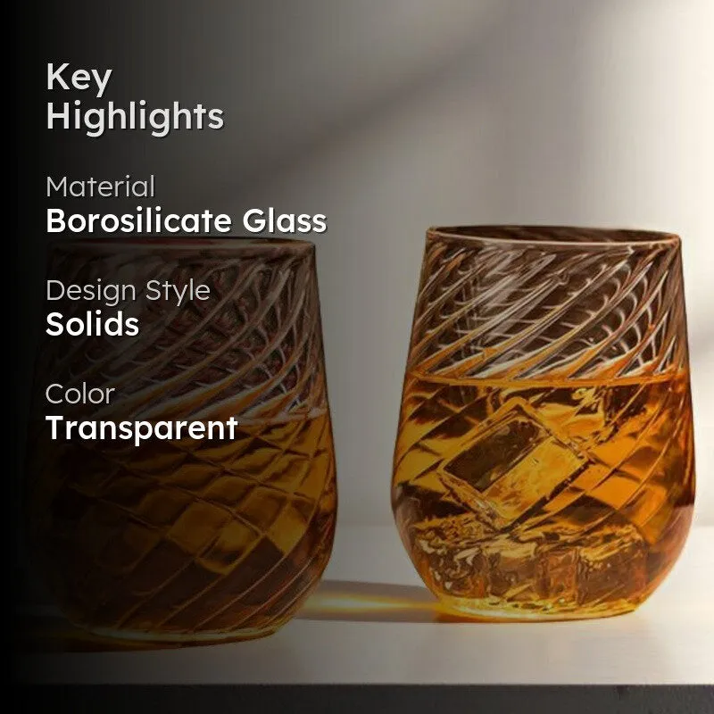 Amber Flame Whiskey Glasses(440 mL) - Set Of Two media 2