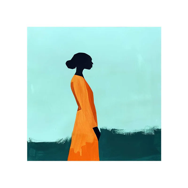 African Black Woman Poly Canvas Wall Painting media 5