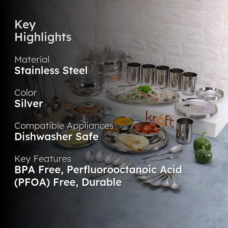 Kraft Xelvia Xelina Dinner Set - 58 Piece Set media 2