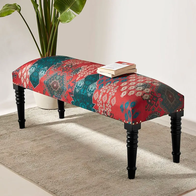 India Circus Sheesham Wood Heritage Haven Wooden Bench media 1
