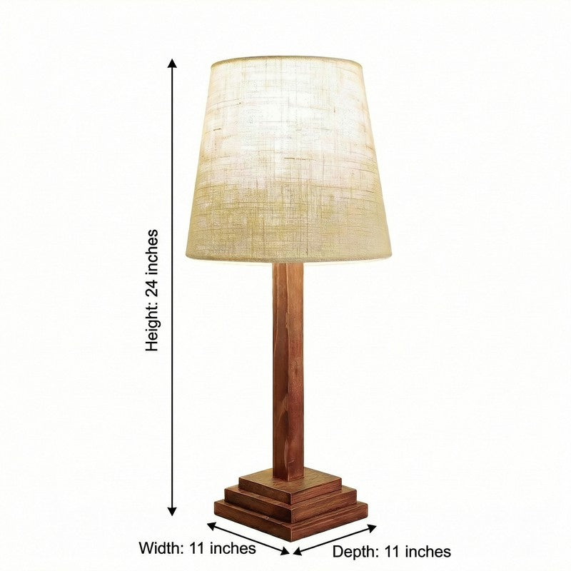 Klaris Jute Table Lamp - Brown,Beige media 7